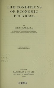 Cover of edition conditionsofecon00clar