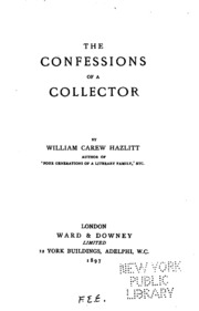 Cover of edition confessionsacol00hazlgoog