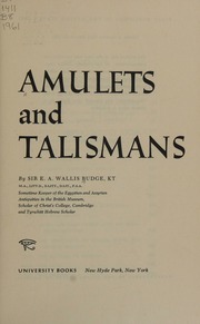 Cover of edition amuletstalismans0000budg