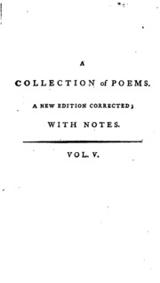 Cover of edition acollectionpoem01dodsgoog