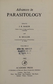 Cover of edition advancesinparasi0000unse_h6u1