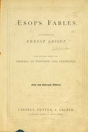 Cover of edition aesopsfables1874aeso