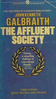 Cover of edition affluentsociety0000unse_k7b6