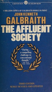 Cover of edition affluentsociety0000unse_x7t6