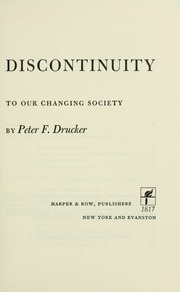 Cover of edition ageofdiscontinui00druc