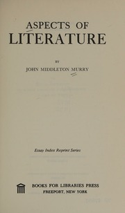 Cover of edition aspectsofliterat0000murr_l7e7