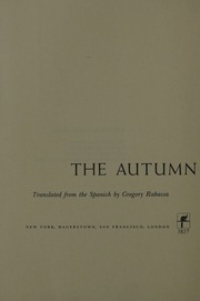 Cover of edition autumnofpatriarc0000garc_c7a7