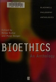 Cover of edition bioethicsantholo0000unse