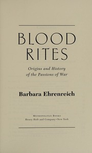 Cover of edition bloodritesorigin0000ehre