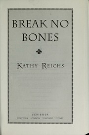 Cover of edition breaknobones00reic