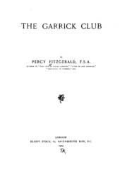 Cover of edition garrickclub00fitzgoog