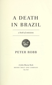 Cover of edition deathinbrazilbo00robb