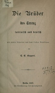 Cover of edition diebrder00tereuoft