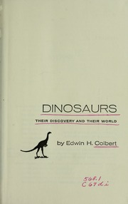 Cover of edition dinosaurstheirdi00colb