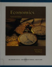 Cover of edition economics0000samu_c4m8