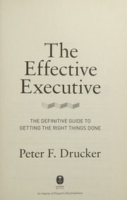 Cover of edition effectiveexecuti0000druc_a6v0