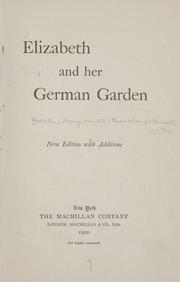 Cover of edition elizabethhergerm00vona_2