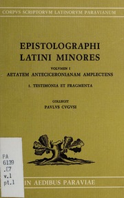 Cover of edition epistolographila0000cugu_x7q4