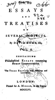 Cover of edition essaysandtreati08humegoog