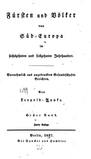 Cover of edition frstenundvlkerv04rankgoog