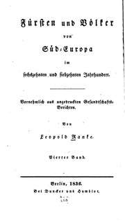 Cover of edition frstenundvlkerv06rankgoog