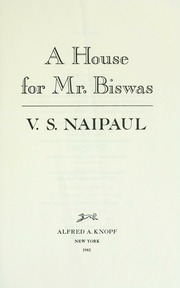 Cover of edition houseformrbiswas00naip