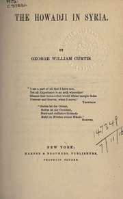 Cover of edition howadjiinsyria00curtuoft