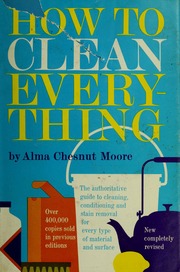 Cover of edition howtocleanevery00moor