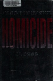 Cover of edition homicideyearonki0000simo