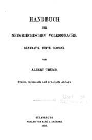 Cover of edition handbuchderneug03thumgoog