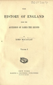 Cover of edition historyofengland01macaiala