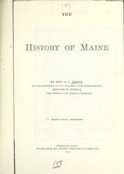 Cover of edition historyofmaine00abbo