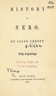 Cover of edition historyofnero00abb