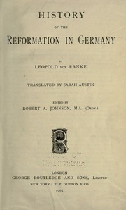 Cover of edition historyofreforma00rankrich