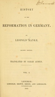 Cover of edition historyofreforma01rank