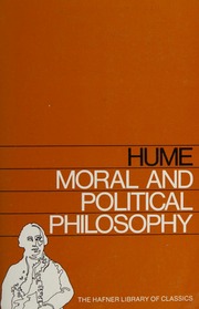 Cover of edition humesmoralpoliti0000hume