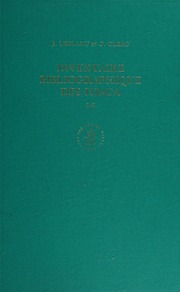 Cover of edition inventairebiblio0004lecl