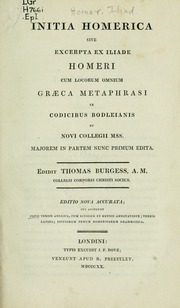 Cover of edition initiahomericasi00home