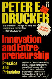 Cover of edition innovationentrep00druc