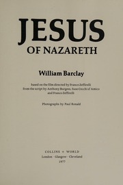 Cover of edition jesusofnazareth0000barc_n2d1