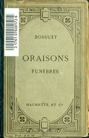 Cover of edition oraisonsfhache00boss