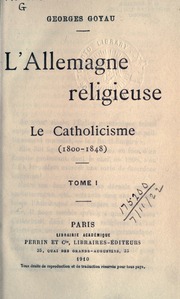 Cover of edition lallemagnereligi01goyauoft