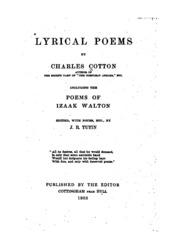 Cover of edition lyricalpoems00waltgoog