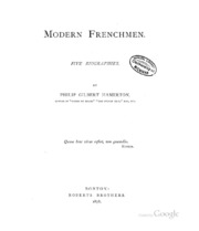 Cover of edition modernfrenchmen00hamegoog