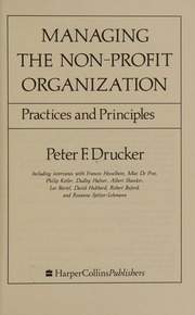 Cover of edition managingnonprofi0000druc