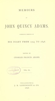 Cover of edition memjohnquincy09adamrich