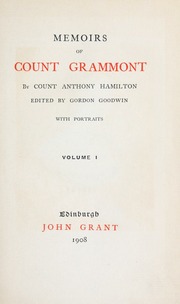 Cover of edition memoirsofcountgr01hamiuoft