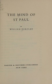 Cover of edition mindofstpaul0000barc