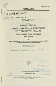 Cover of edition nominationhearin1993unit