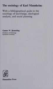 Cover of edition sociologyofkarlm0000remm_n2n6